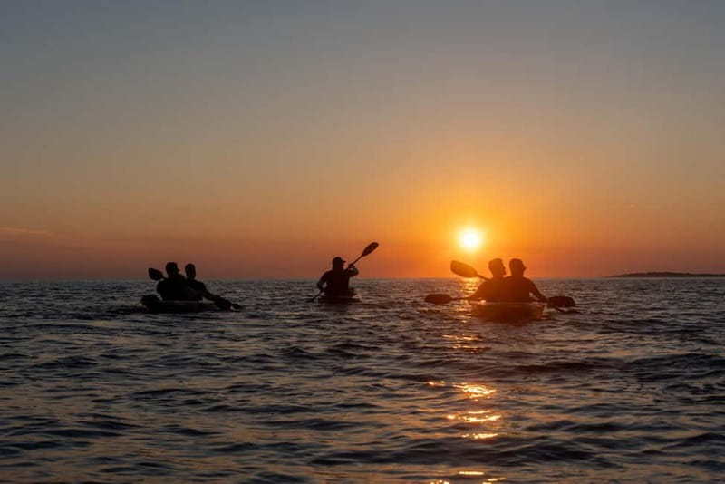 Pula:Sunset Kayak tour with glowing transparent kayak - The canyon and its unusual stories