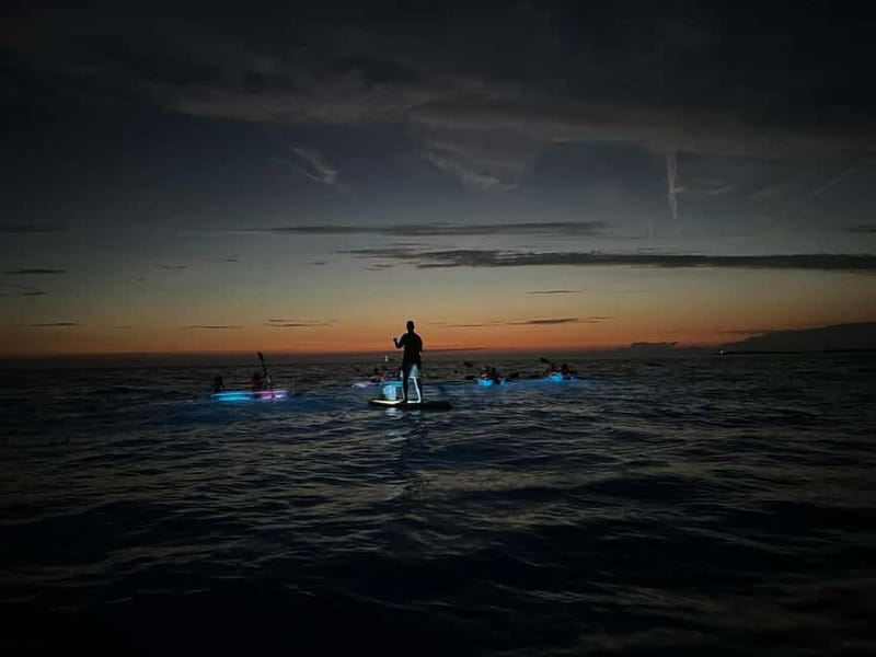 Pula: Sunset/Night Illuminated Transparent Kayak Tour - The return under stars and kayak light