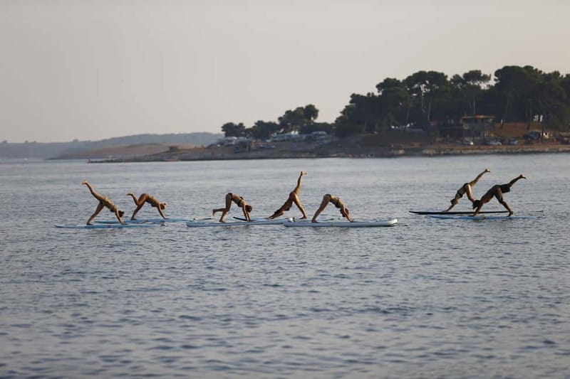 Pula: SUP Yoga Classes at Morning & Sunset - Paddling to the yoga buoy