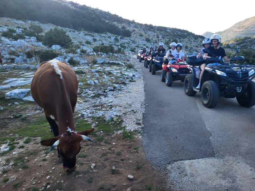 Quad tour to Biokovo Skywalk - The first stop brings snacks and a change of pace