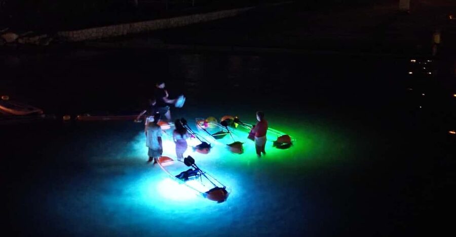 Rab: Night adventures illuminated transparent kayaks - What the glowing kayak actually adds