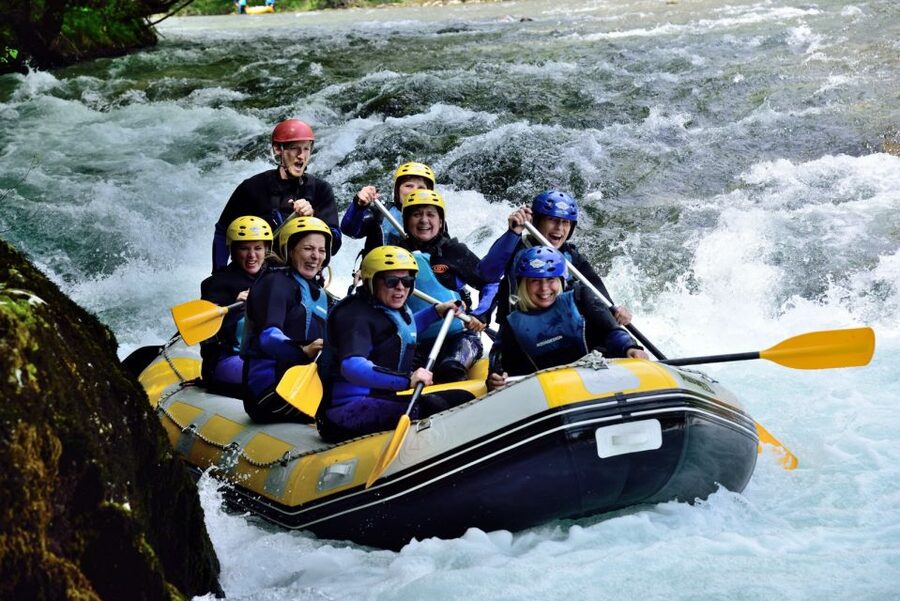 Rafting/Kayaking adventure river Kupa - Rafts in high water, kayaks in summer