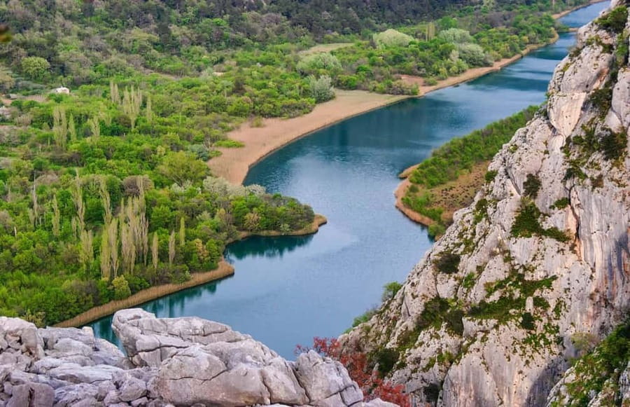 Rafting on Cetina river from Split - Leaving Split for the Cetina River