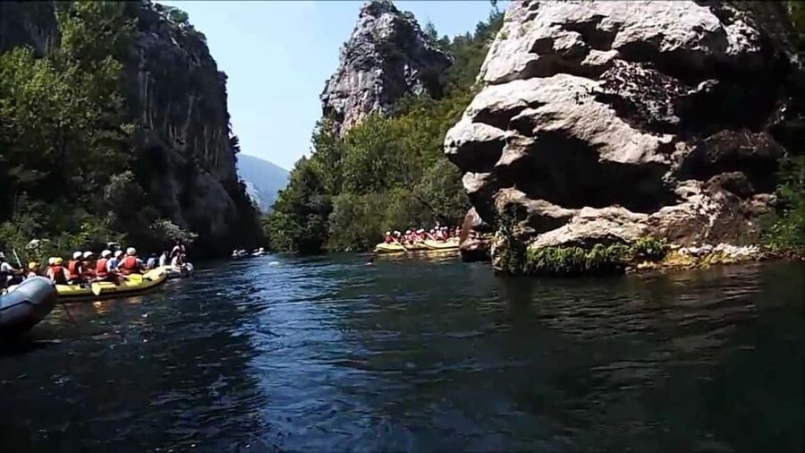 Rafting on Cetina river from Split - What the rafting itself feels like