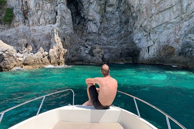 Rent a speed boat and explore beaches and coves of Elaphiti Islands - Koločep is the best stop for swimming