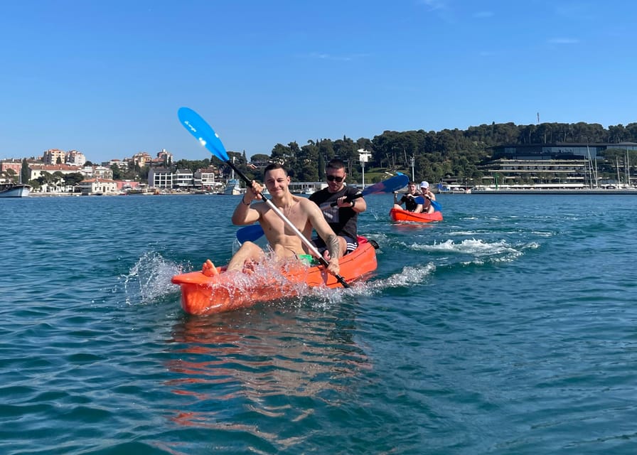 Rovinj: BUBA-KAYAK TOURS, snorkeling, cliff jupming&drinks - Starting at Porton Biondi Beach