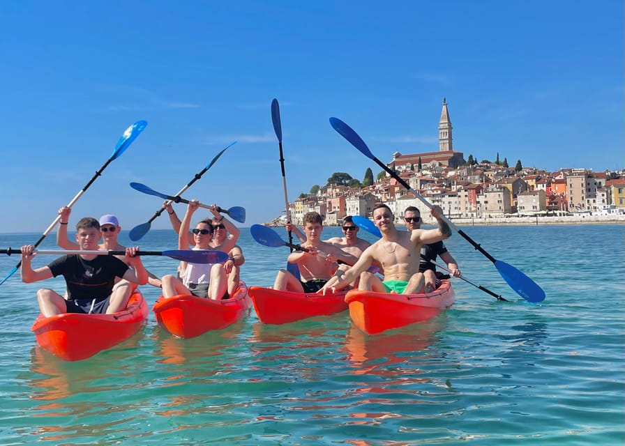Rovinj: BUBA-KAYAK TOURS, snorkeling, cliff jupming&drinks - Rovinj Old Town From the Water