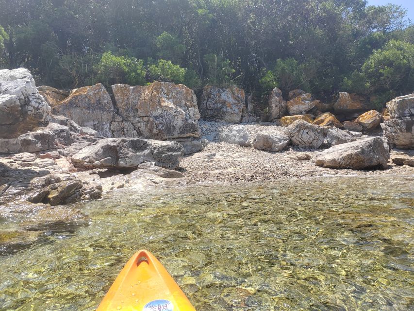 Rovinj: Golden Cape Desert Islands Kayak & Snorkeling Tour - Paddling the Rovinj Archipelago by tandem kayak