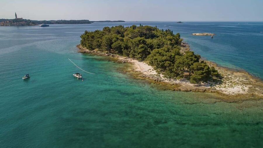 Rovinj: Luxury Island Hopping with Swimming & Snorkeling - Golden Cape and Sveti Andrija set the scene
