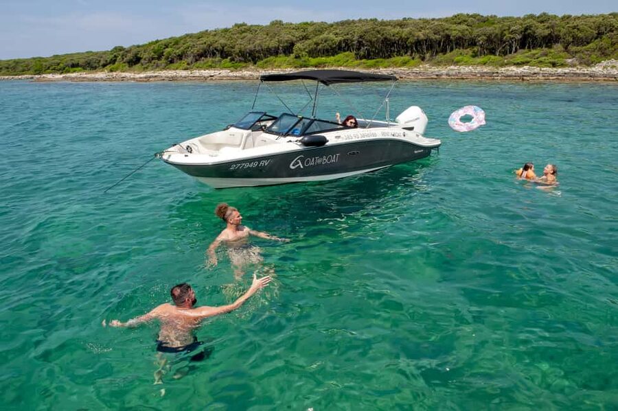 Rovinj or Vrsar: Lim Fjord & Rovinj islands Speedboat Tour - St. Ivan Lighthouse and snorkeling