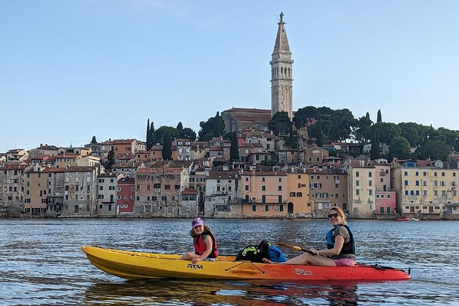 Rovinj Sunset kayaking tour - The crossing toward Figarola