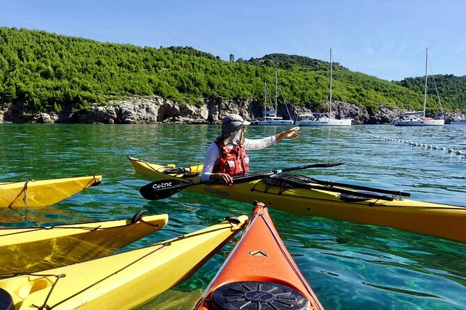 Sea Kayaking and Snorkeling to Green Cave on Sipan island from Lopud - Lunch and free time in Suđurađ