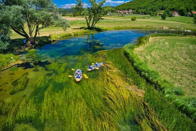 See through kayaks on Gacka river - Meeting the team at Prozor