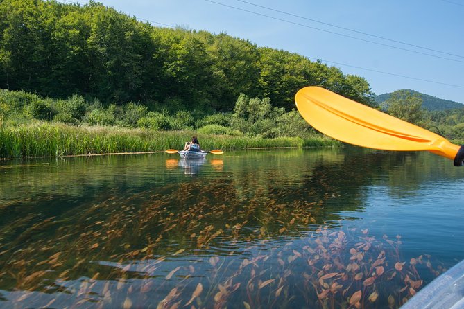 See through kayaks on Gacka river - The 8-kilometer paddle through clear water