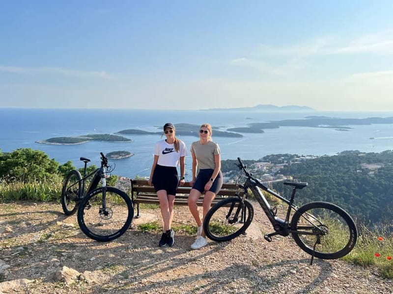 Self-guided mountain bike tour (non-electric) - Leaving Hvar behind on low-traffic roads