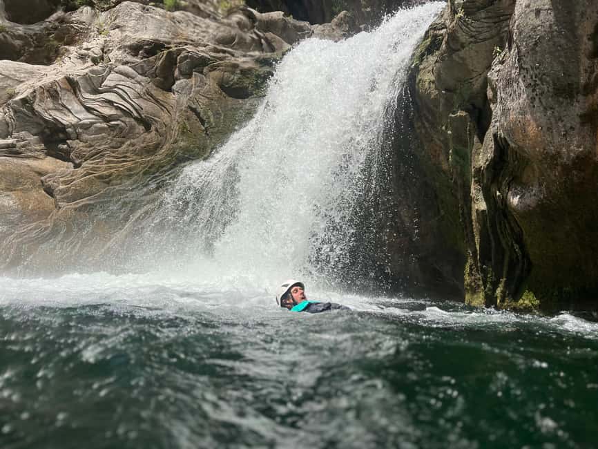 Small Group Canyoning with proffesional guide - Getting ready in the warehouse