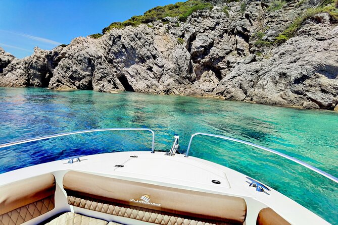 Speedboat Atlantic Marine 750, 4 or 8 hours - Koločep, blue caves, and high coastal cliffs