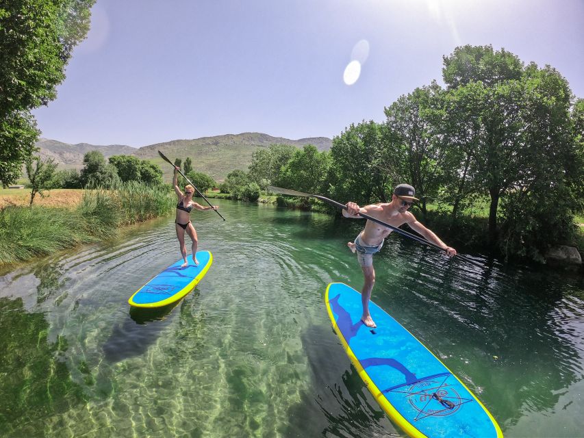Split: Adriatic Sea and River Stand-Up Paddleboard Tour - Learning to stand on calm water