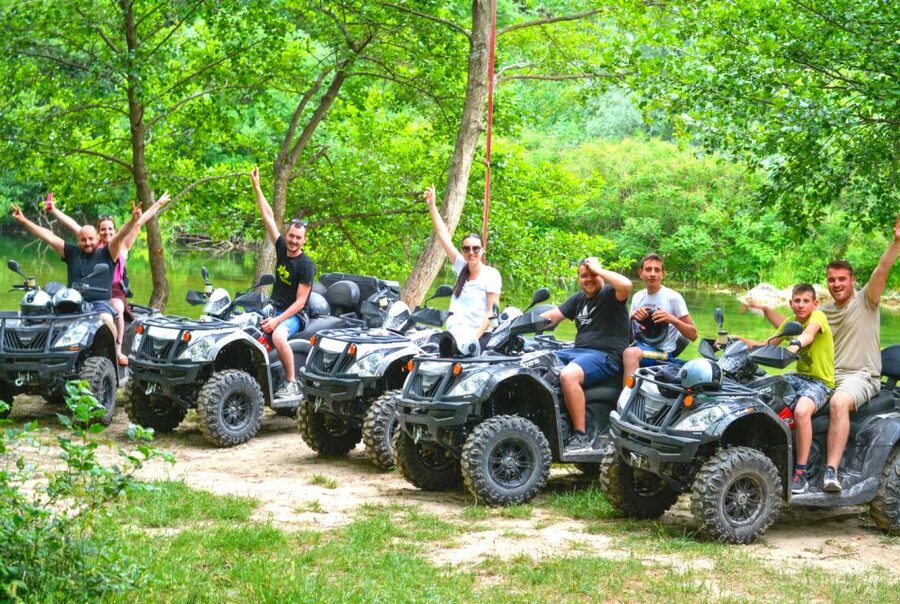 Split: ATV Quad Tour with Waterfall Swimming with Picnic - Getting comfortable on the 400cc quad