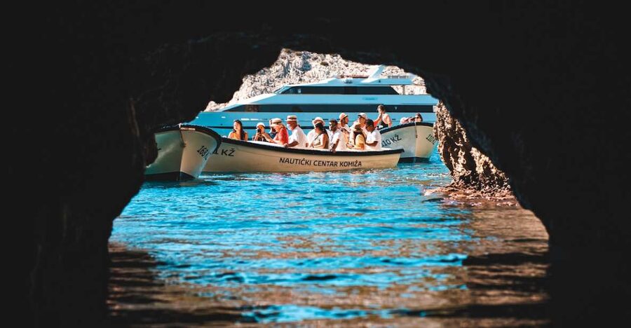 Split: Blue Cave and 5 Islands Tour - Stiniva Cove: beautiful, narrow, and brief