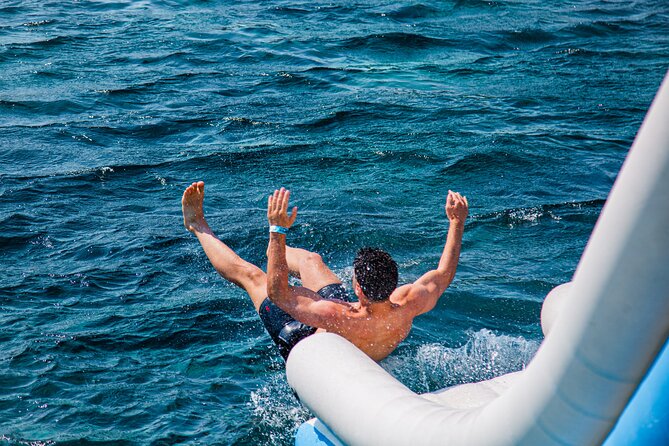 Split: Blue Lagoon, 3 Island Boat Tour & Mediterranean Lunch - Krknjaši Bay: the clearest water and the waterslide