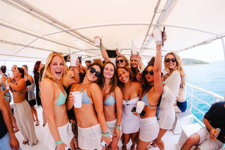 Split: Blue Lagoon Boat Party with Slide, Dj and After Party - What the $45 price really covers