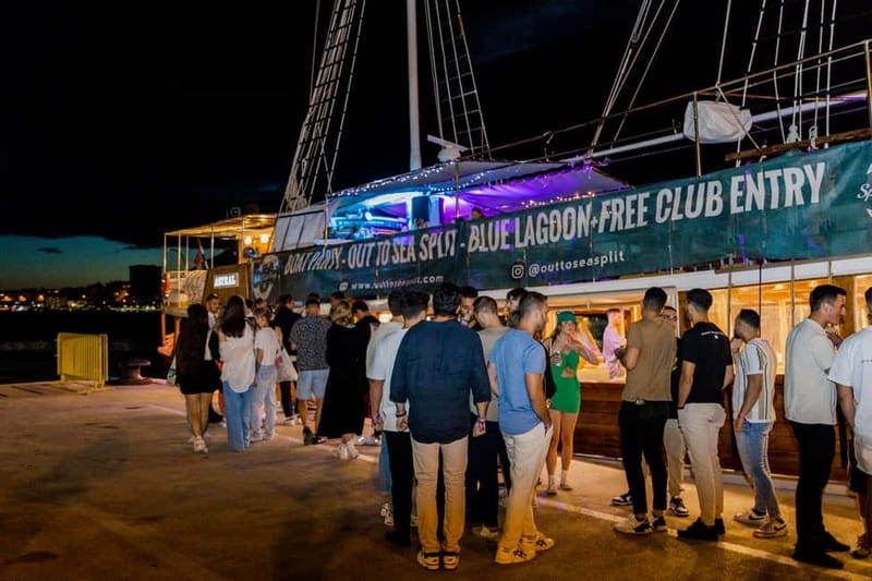 Split: Boat Crawl with Nightclub Access, Shots, & Boat Party - Moving through Split’s three-party route