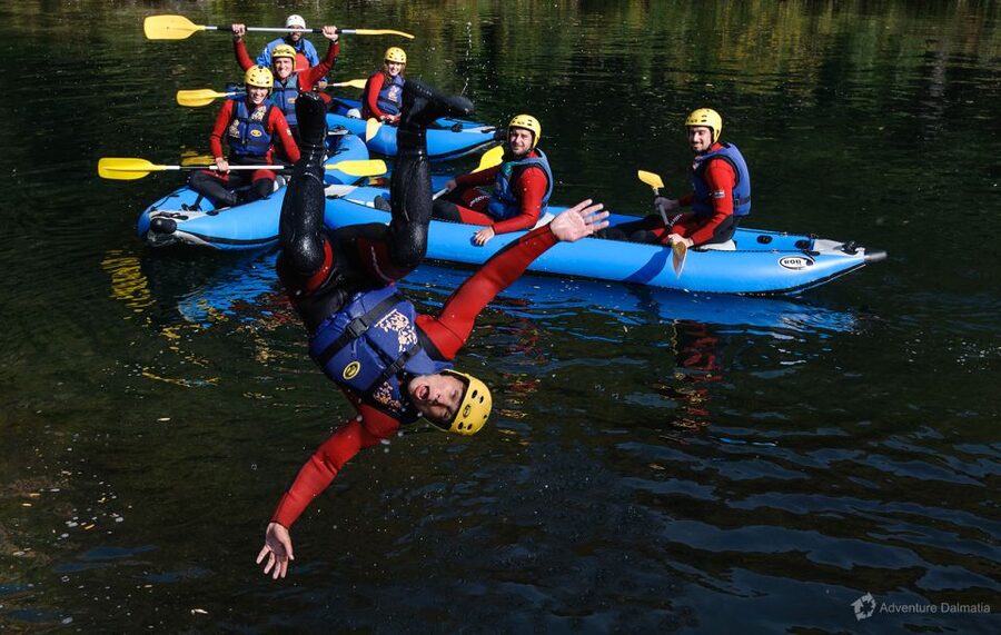 Split: Canoe Safari on the Cetina River - Calm water first, then the canyon