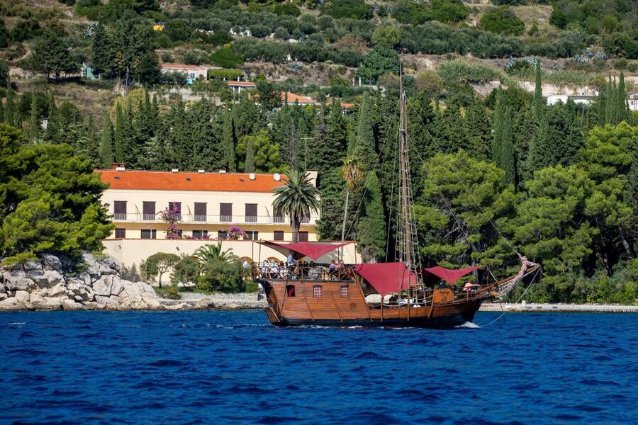Split: Cruise on Columbo's Pirate Ship "Santa Maria" - The Adriatic swim and snorkeling stop