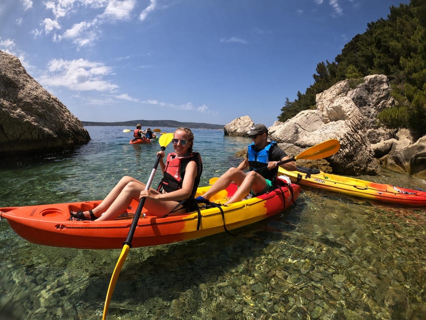 Split: Guided Sea Kayaking Tour with Snorkeling - Beaches, cliffs, villas, and old military sites