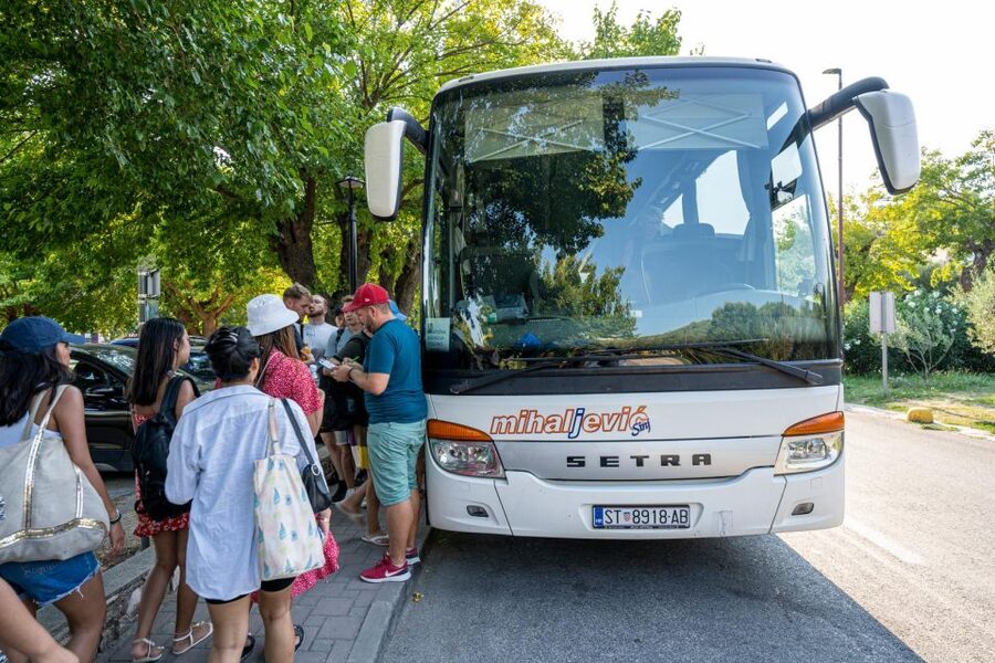 Split: Krka Waterfalls Guided Day Trip with Swim & Boat Tour - From Split to the waterfalls of Krka
