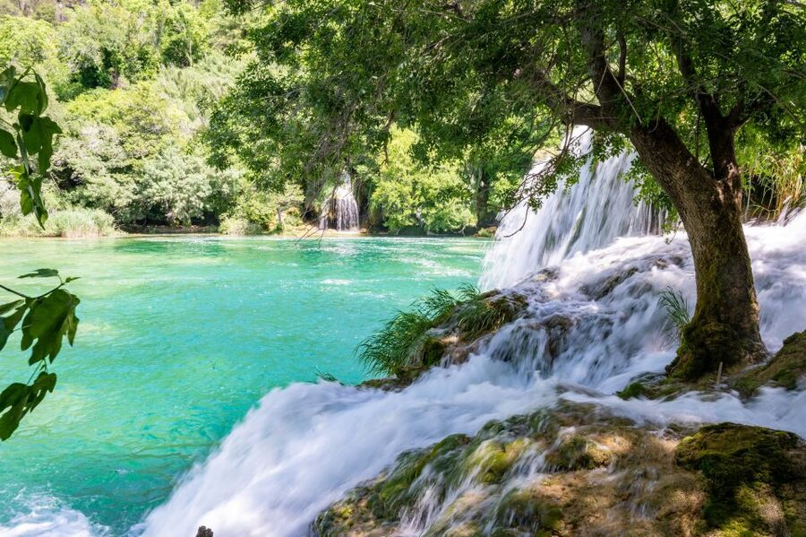 Split: Krka Waterfalls Guided Day Trip with Swim & Boat Tour - A 30-minute cruise toward Skradin