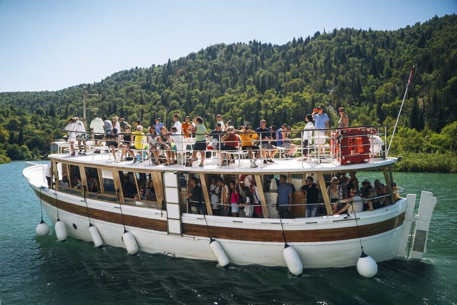 Split: Krka Waterfalls Tour, Boat Cruise, and Swimming - What the panoramic boat ride is really like