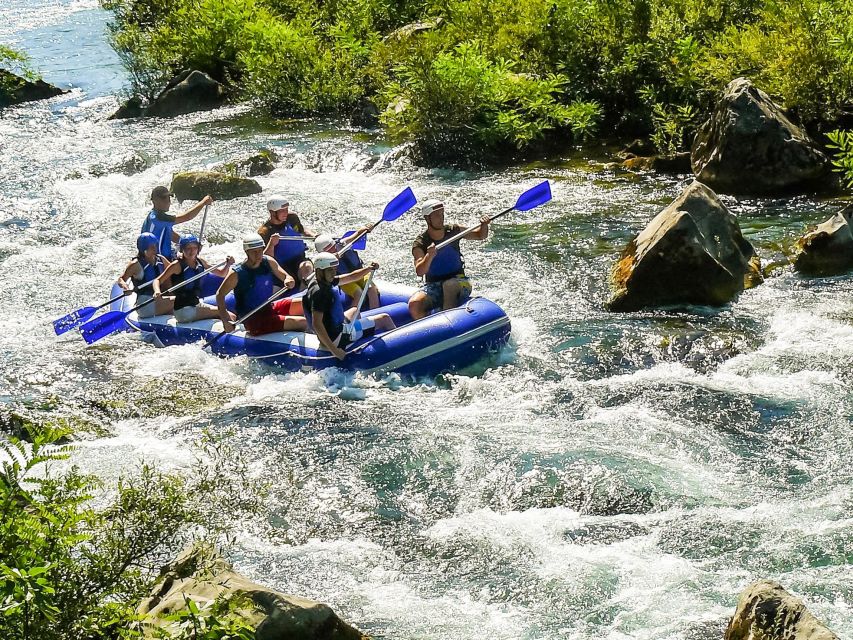 Split/Omiš: Cetina River Rafting with Cliff Jump & Swimming - What the three-hour schedule feels like