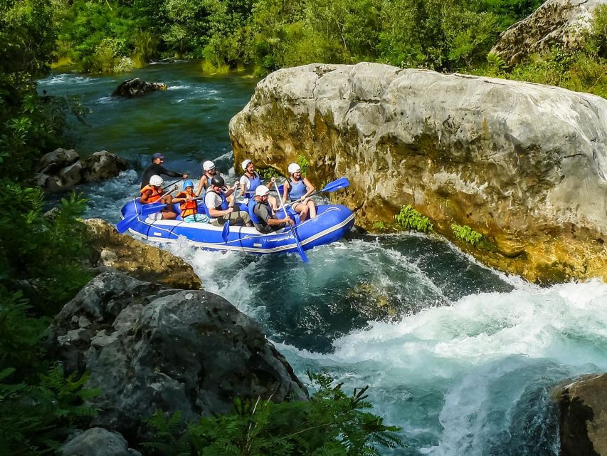 Split/Omiš: Cetina River Rafting with Cliff Jump & Swimming - Five kilometers of class 2 rapids