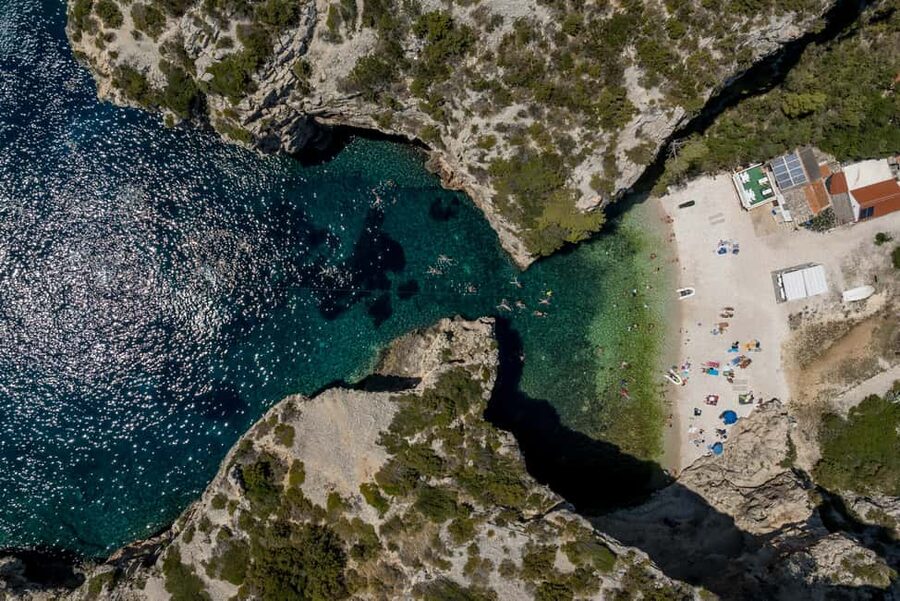 Split or Trogir: Blue Cave, Vis, and Hvar Speedboat Day Trip - The Blue Cave on Biševo