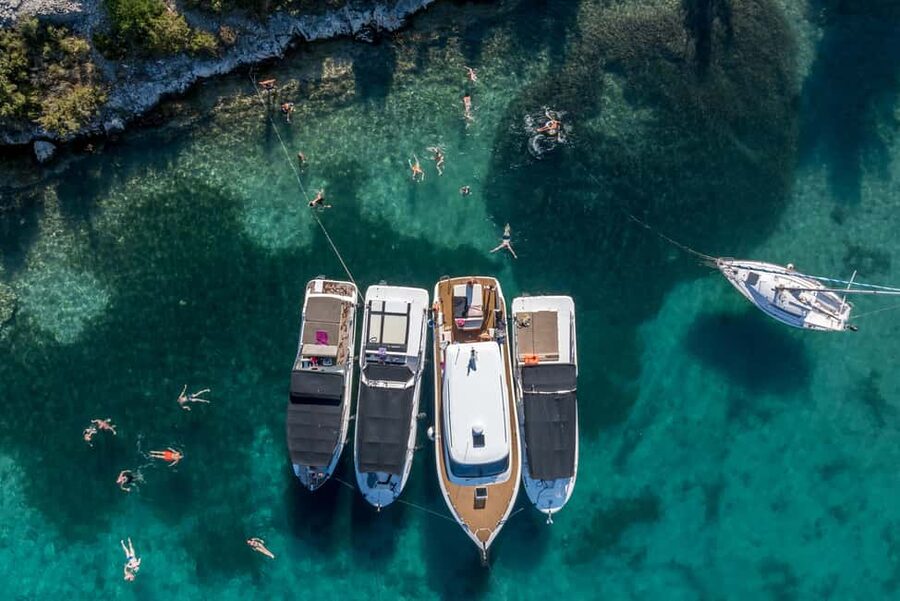 Split or Trogir: Blue Cave, Vis, and Hvar Speedboat Day Trip - Stiniva Cove and the limits of a photo stop