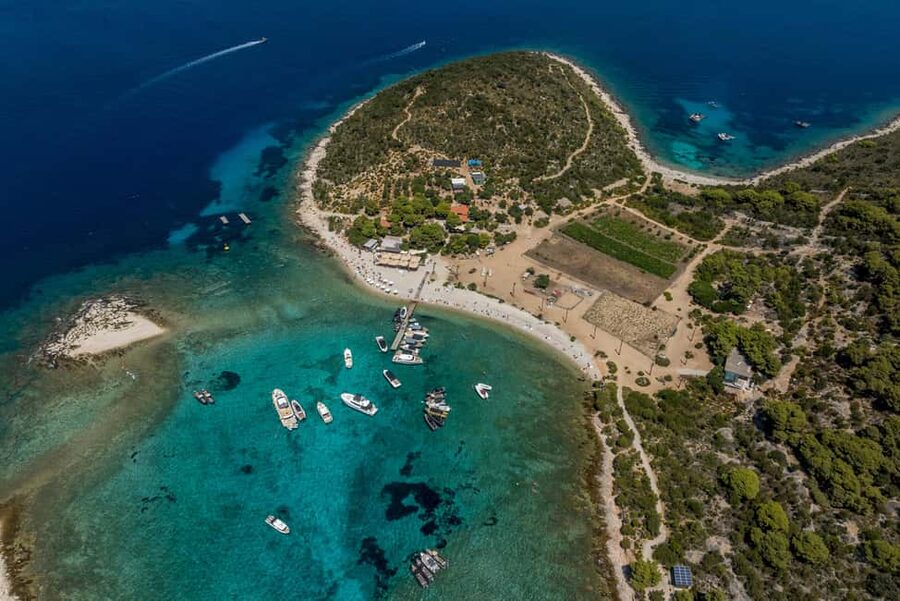 Split or Trogir: Blue Cave, Vis, and Hvar Speedboat Day Trip - A short pause among the Pakleni Islands