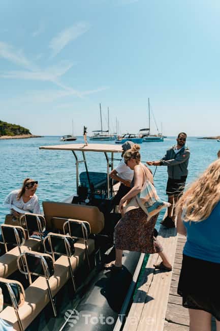 Split/Podstrana: Blue Cave, Hvar & 6 Islands Speedboat Trip - Milna on Brač finishes the day