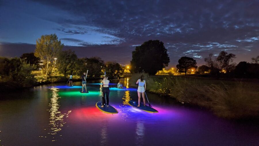 Split: Stand Up Paddleboard Night Glow Tour - The 90-minute route through sea and river