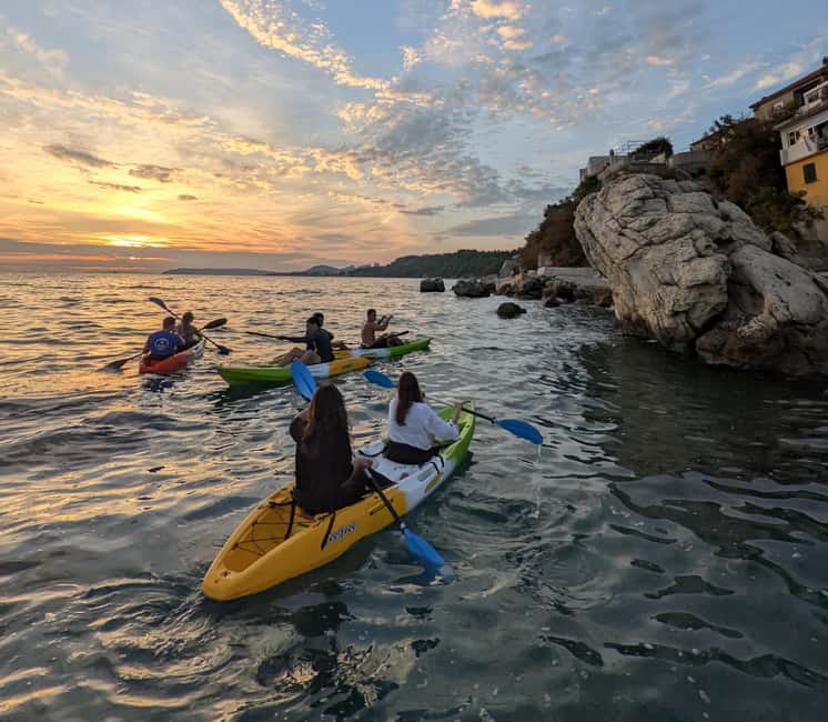 Split: Sunset Guided Kayaking Tour - From Bačvice Beach to quiet Stobreč