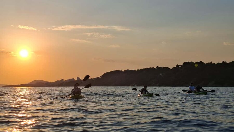 Split: Sunset Guided Kayaking Tour - Swimming, walking, and optional cliff jumping