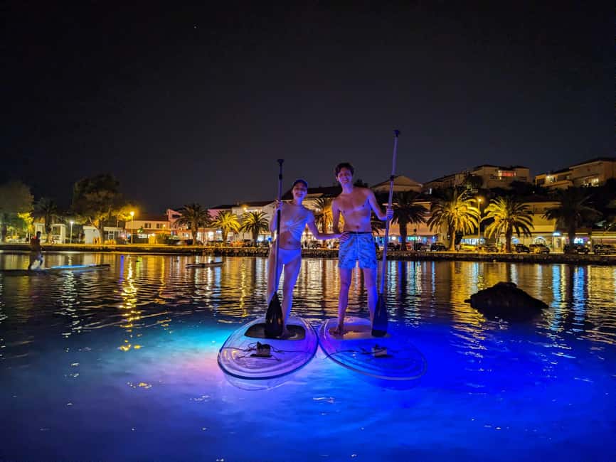 Split: Transparent SUP night Glow tour - What the $51 price includes