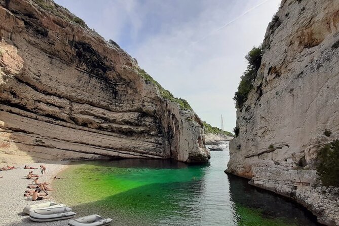 Stiniva, Green Cave, Blue Lagoon & Secret places - The Green Cave, where the stop is about light and water
