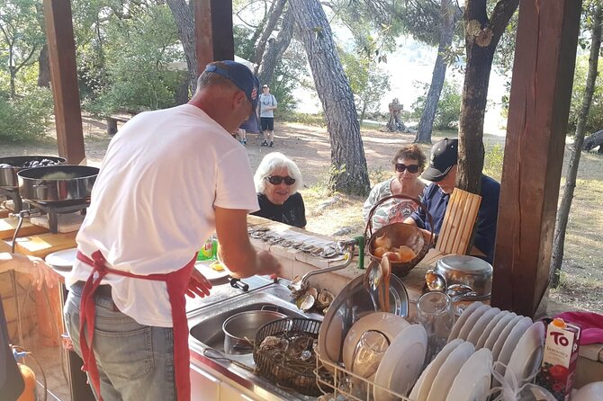 Ston Oysters & Wine Tasting Tour from Dubrovnik - Three glasses at Vinarija Ćurlin