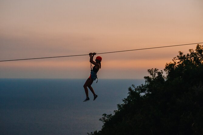 Sunset Zipline Dubrovnik Experience - The sunset stop is half the point