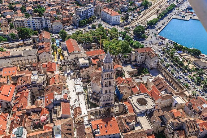 The Diocletian route - Panoramic Flight over Split - Key points at a glance