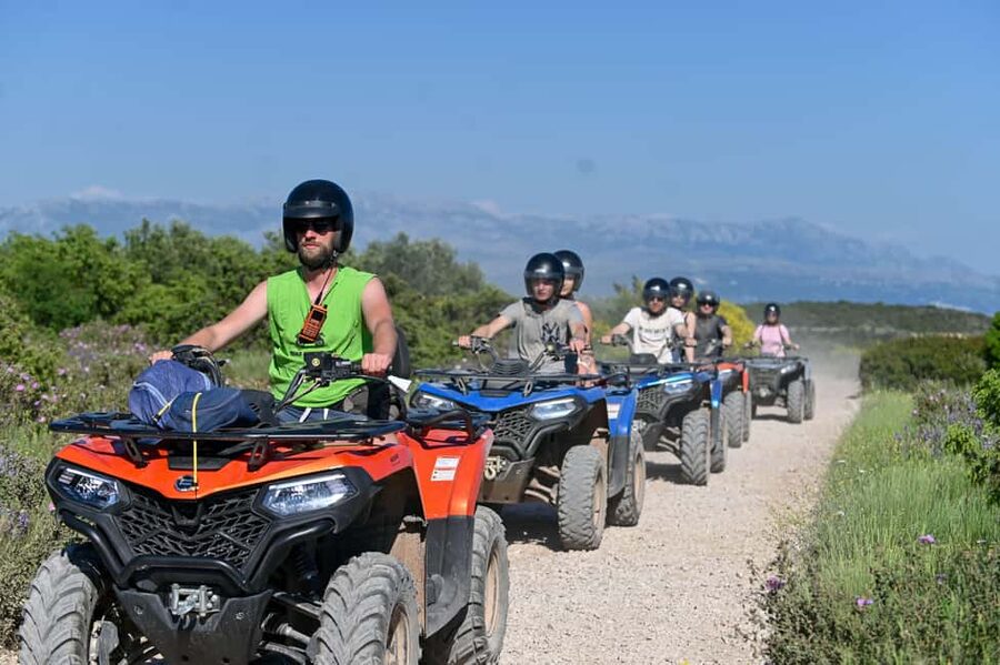 Trogir, Žedno: Čiovo Island 100% Off-Road Quad ATV Tour - The first 30 minutes: learning the quad