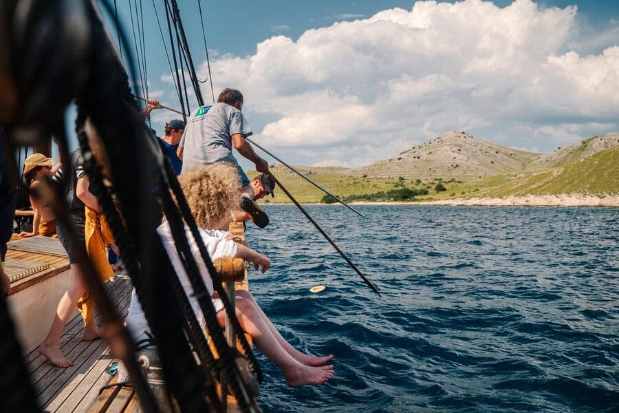 Zadar: Boat Tour with Unlimited Wine & 3 Stops - The hidden bay is the main swimming event
