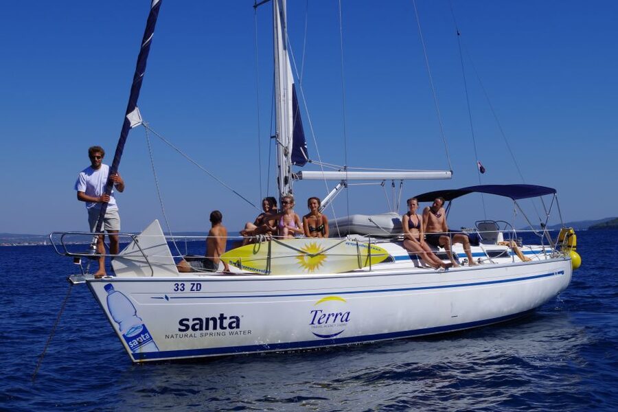 Zadar Half Day Sailing Trip - Preko gives the trip a welcome shore break